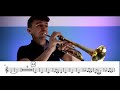 Christina Perri - A Thousand Years | TRUMPET Cover (NOTES ON THE SCREEN)