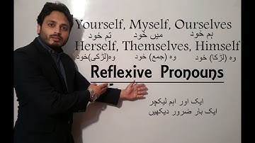 Myself, Yourself, Ourselves, Herself, Himself | Reflexive Pronoun | By Syed Ali Raza Kazmi