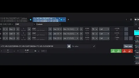 CQG Spread Builder (options and Futures)