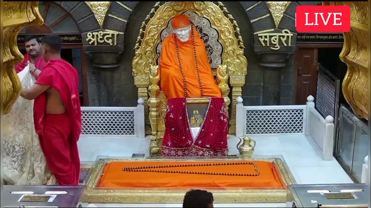 Sai baba live darshan thursday 🛕 Shej Aarti Live 🛕 08/06/2023 aarti 