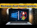 how to remove dual boot system | how to remove grub bootloader permanently