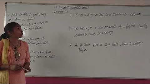 Class-6 Basic Geometric Ideas, Exercise 9.1 Q-1