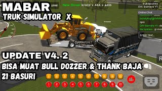 Game Truck Simulator X Multiplayer  Muat Bull Dozer di track rintangan.Truck Simulator X multiplayer