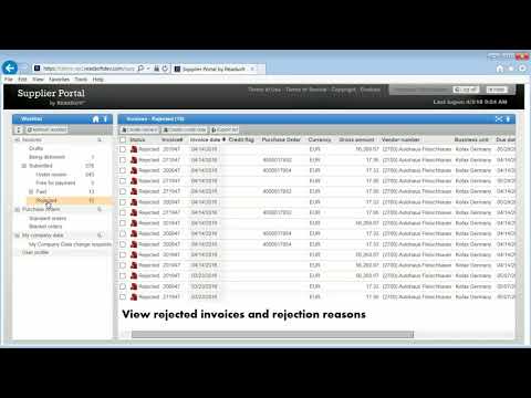 ReadSoft Supplier Portal Demonstration for Accounts Payable