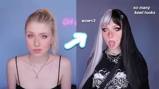 Transforming into 9 different E-Girls /unzzy