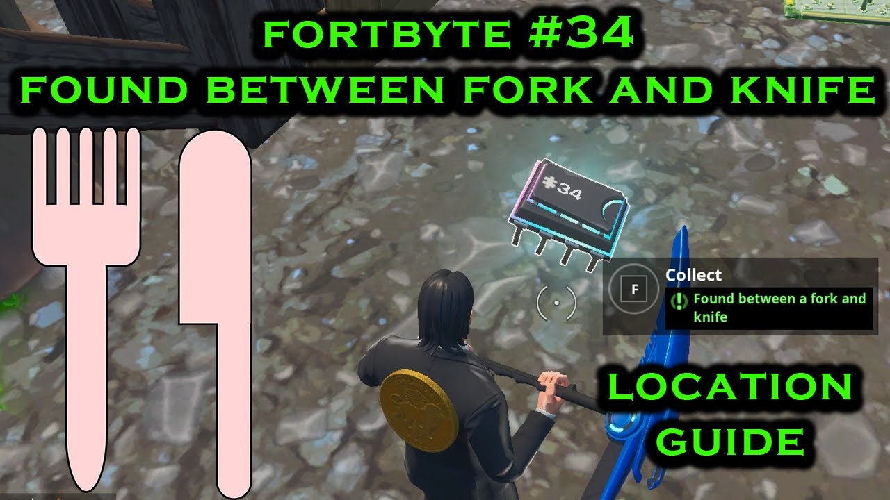 *NEW* Fortnite Fortbyte #34 - Between Fork and Knife Location Guide!!