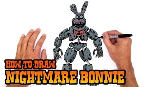 How to Draw Nightmare Bonnie | Five Nights at Freddy's