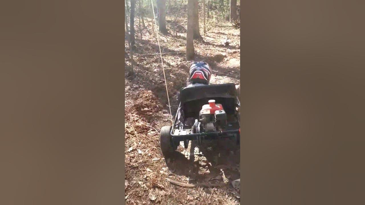 Go-kart in the woods - YouTube