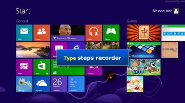 Windows 8 - Create desktop shortcut for steps recorder