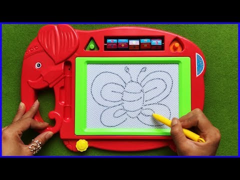 BẢNG TỪ THẦN KÌ VẼ TRANH & VIẾT CHỮ GIÚP BÉ HỌC TẬP | Magic board funny (chị Chim Xinh)