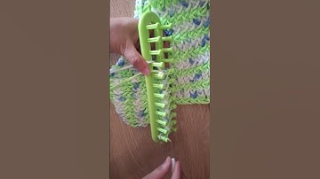 Knitting loom for beginners #knitting #crochet #scarf