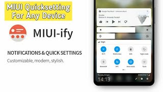 MIUI 10 Quick Setting And Notification Panel : For Any Phone screenshot 2