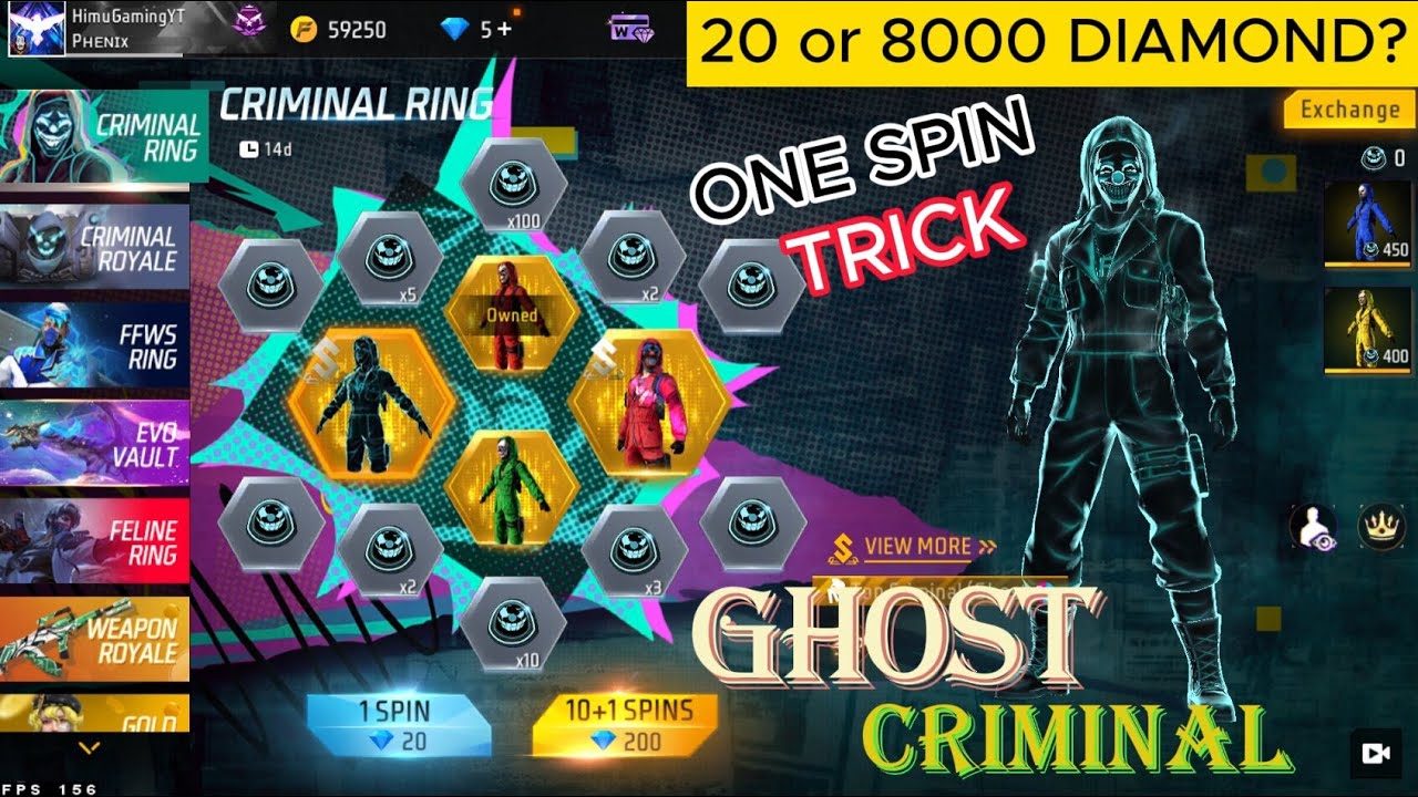 NEW CRIMINAL RING EVENT | 😱 FINALLY I GOT NEW GHOST CRIMINAL BUNDLE🔥 