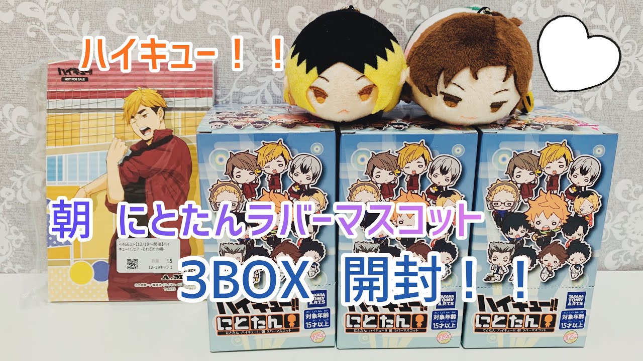 ハイキュー にとたんラバスト ハイキュー！！ にとたん TRAINING MENU ラバーマスコット 12個入り