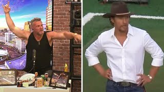 Pat McAfee describes Matthew McConaughey's vibes at Texas-Alabama 🤣 | The Pat McAfee Show