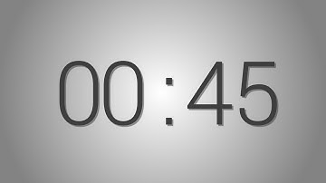 45 Seconds countdown Timer - Beep at the end | Simple Timer (forty-five sec)
