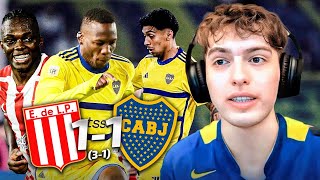 DAVOO XENEIZE REACCIONA A ESTUDIANTES 1 (3) BOCA 1 (1) (2024) - SEMIS DE FINAL - COPA DE LA LIGA