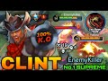 19 Kills Deadly Bullet Clint with New Item War Axe! - Supreme No.1 Clint by EnemyKiller - MLBB