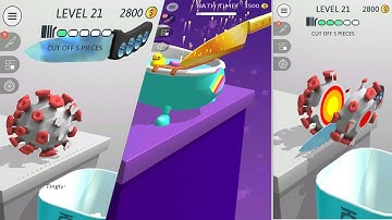 ASMR Slicing - All levels gameplay walkthrough - ASMR Slicing Bath Time Game Apk Level 21