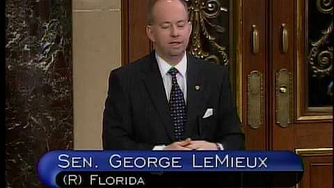 U.S. Senator George LeMieux Introduces Govenment Spending Solution (Excerpt)