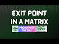 #1001 GFG POTD | Exit Point in a Matrix | GFG Solutions | 14-06-2026