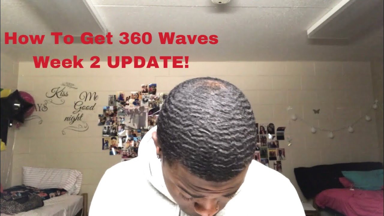 HOW TO GET 360 WAVES COARSE HAIR WAVERS WEEK 2 YouTube