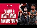 Zach LaVine & Coby White Make 3-Point HISTORY!