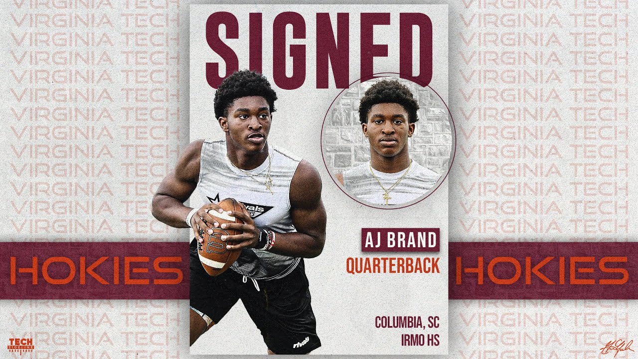 AJ Brand Signs With Virginia Tech