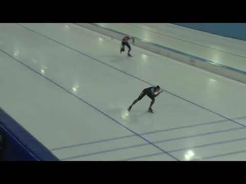 Myron Koops - Antoinette de Jong 1000m NK Clubs Thialf 2018