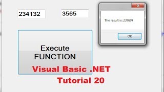 ⁣Visual Basic .NET Tutorial 20 - Understanding Function Procedures in VB.NET