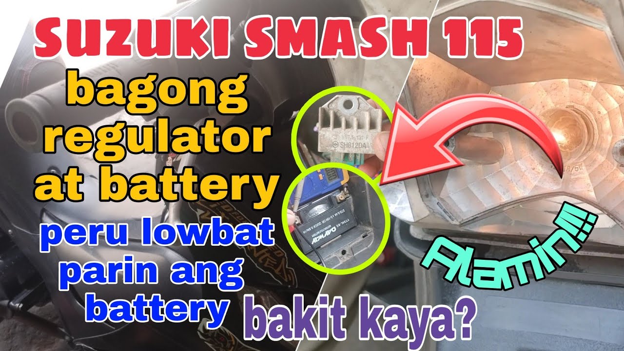 Suzuki Smash 115 Bagong Bili ang Battery at Regulator Nag Drain Parin ang Battery Bakit Kaya? Alamin
