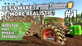 Let's make Farming Simulator 19 more realistic #1 | Mods for mud, dirt, wheels, passability. screenshot 5