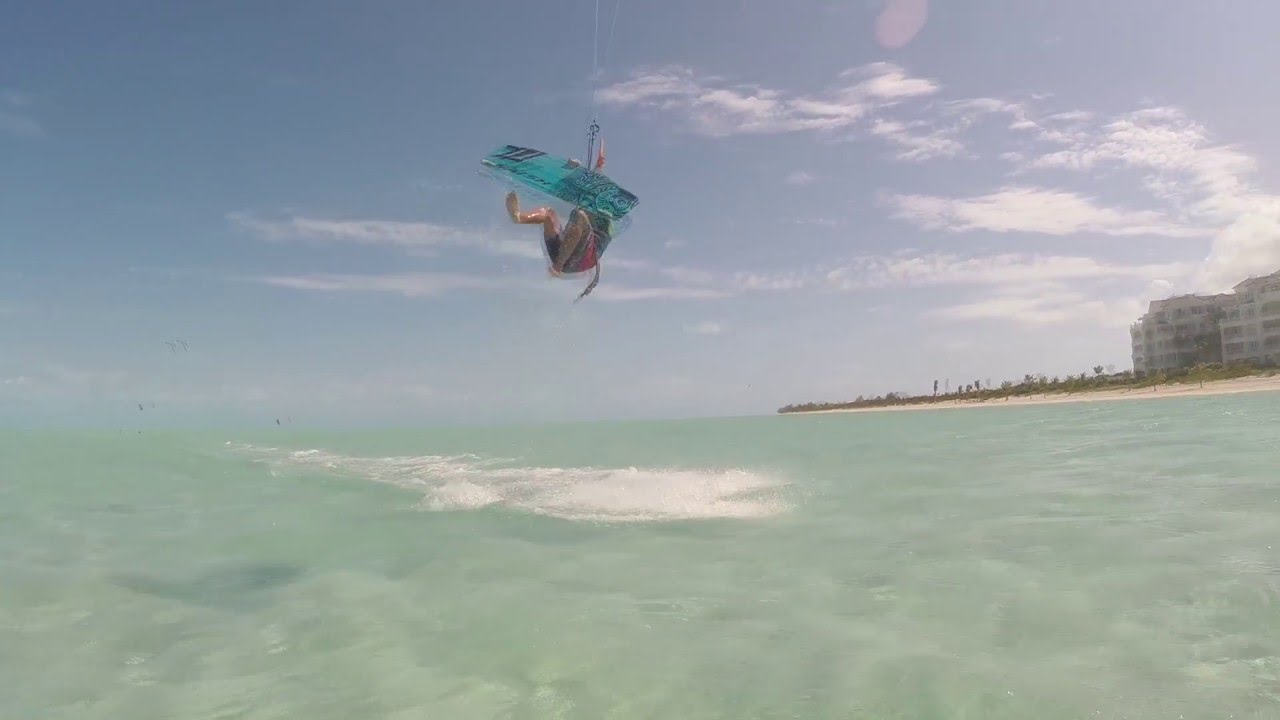 Kiteboarding Back-roll Board-off Light-Wind