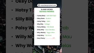 Slang Word Bahasa Inggris