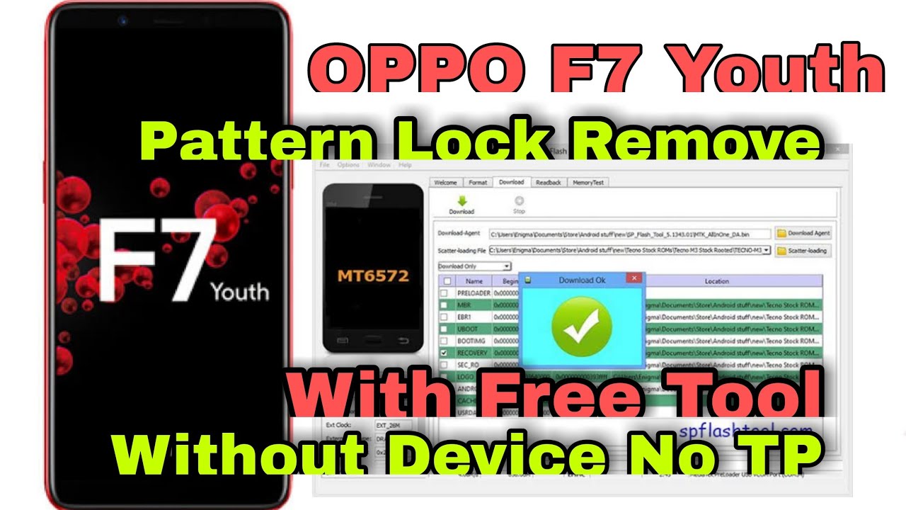 Oppo F7 Youth Lock Remove Without Device No Need Test Point Just Sp