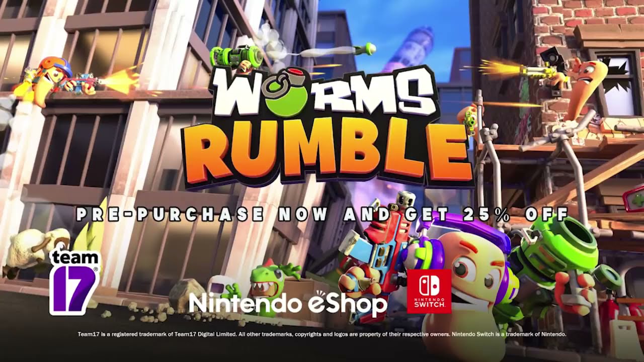 Worms Rumble - Announcement - Coming to - Nintendo Switch