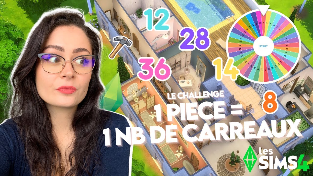 1 Pièce = 1 Nombre de carreaux… & les WC sont incroyables 🫢 | Challenge Construction Sims 4