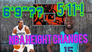 NBA Official Heights! Kemba is 5’11”! Dwight loses TWO inches!