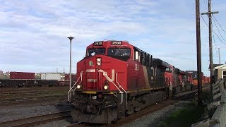 CN Stack Train 121 Making Up Train at Rockingham Yard - Halifax, NS (May 22, 2017)