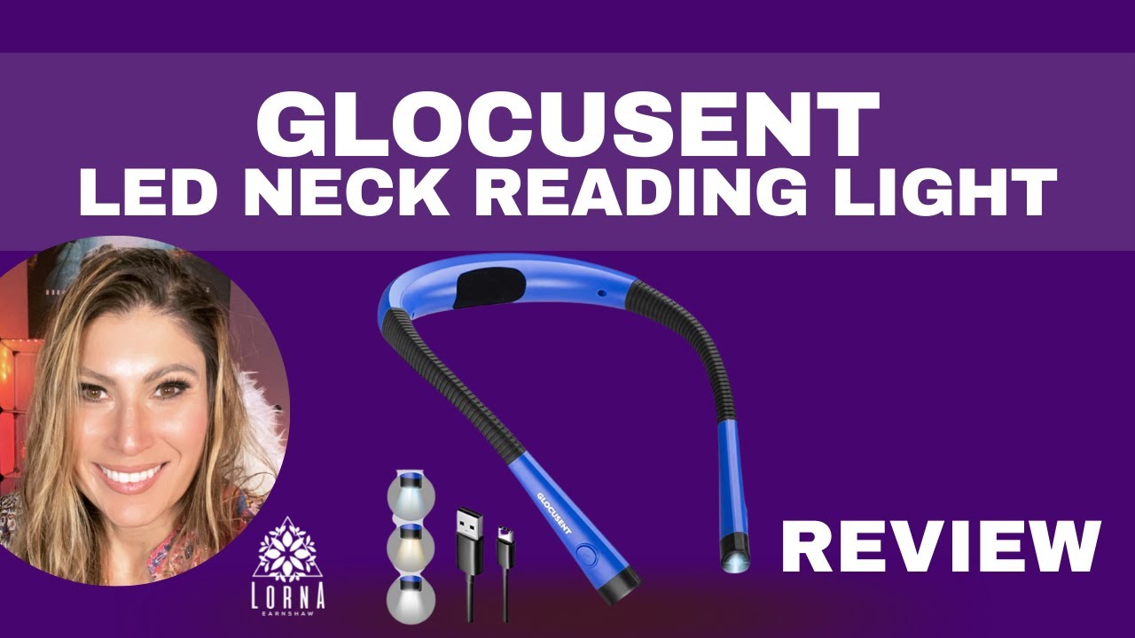 Glocusent Neck Reading Light, Purple