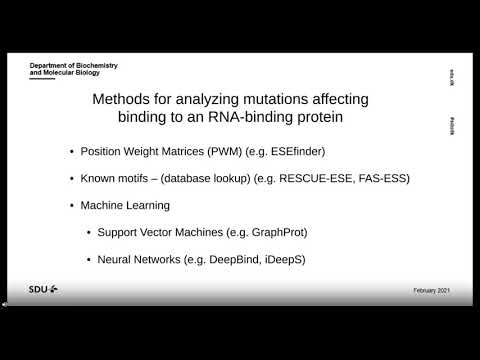 Videó: GraphProt: Az RNS-kötő Fehérjék Kötési Preferenciáinak Modellezése