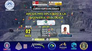 CURSO ESPECIALIZADO ARCGIS PRO APLICADO A LA INGENIERÍA GEOLÓGICA