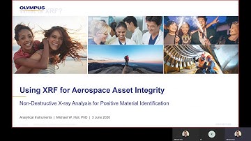 Using XRF for Aerospace Asset Integrity | ASNT Aerospace 2020