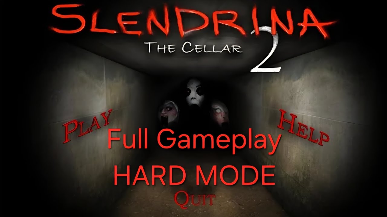 Slendrina: The Cellar 2 - Full Gameplay (HARD MODE)