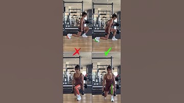 ❌Afundo mal feito = dor no joelho. ✅Afundo bem feito = glúteo ativado.