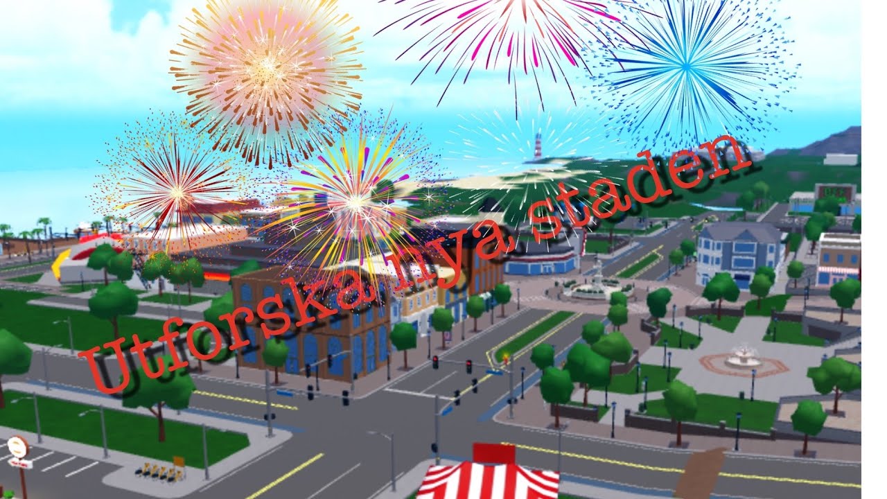 Utforskar nya staden i Bloxburg (svenska)￼￼