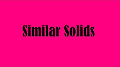 Similar Solids
