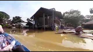 Banjir Desa Tumbang Jala Kecamatan Petak Malai Hari Jumat Tanggal 5 Agustus 2022