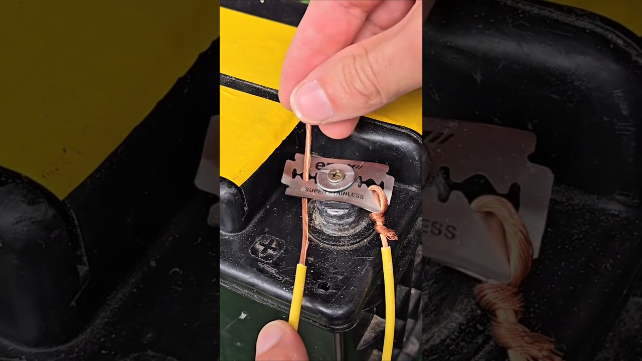 Safe Way to Connect Car Battery Wires #CarTips #Safety #AutoRepair #DIY