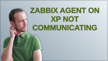 Zabbix Agent on XP not communicating